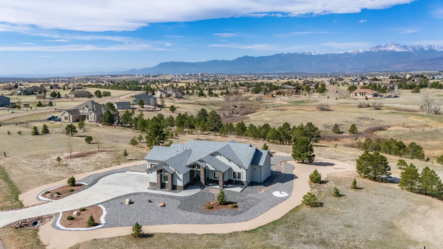 A custom home in North Colorado Springs, near Highland Park